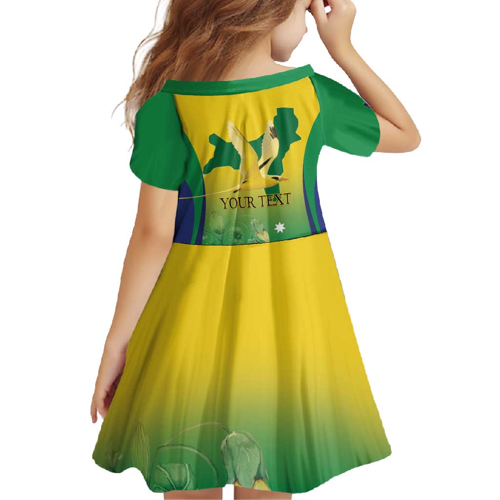 Personalised Australia Christmas Island Family Matching Mermaid Dress and Hawaiian Shirt Golden Bosun Abutilon listeri With Map - Vibe Hoodie