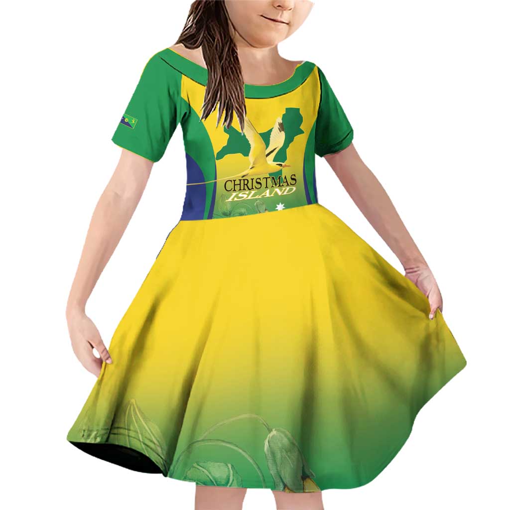 Personalised Australia Christmas Island Family Matching Off Shoulder Short Dress and Hawaiian Shirt Golden Bosun Abutilon listeri With Map - Vibe Hoodie