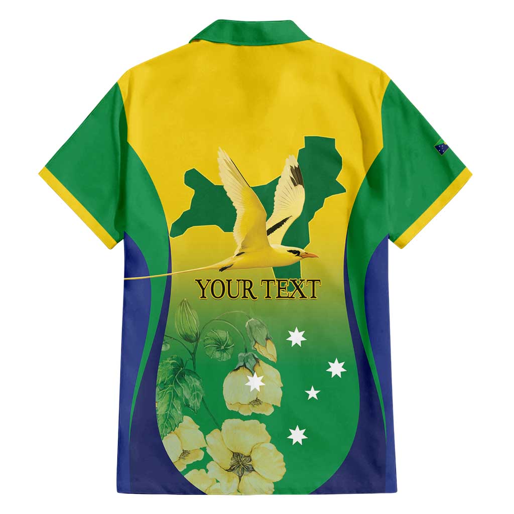 Personalised Australia Christmas Island Family Matching Tank Maxi Dress and Hawaiian Shirt Golden Bosun Abutilon listeri With Map - Vibe Hoodie