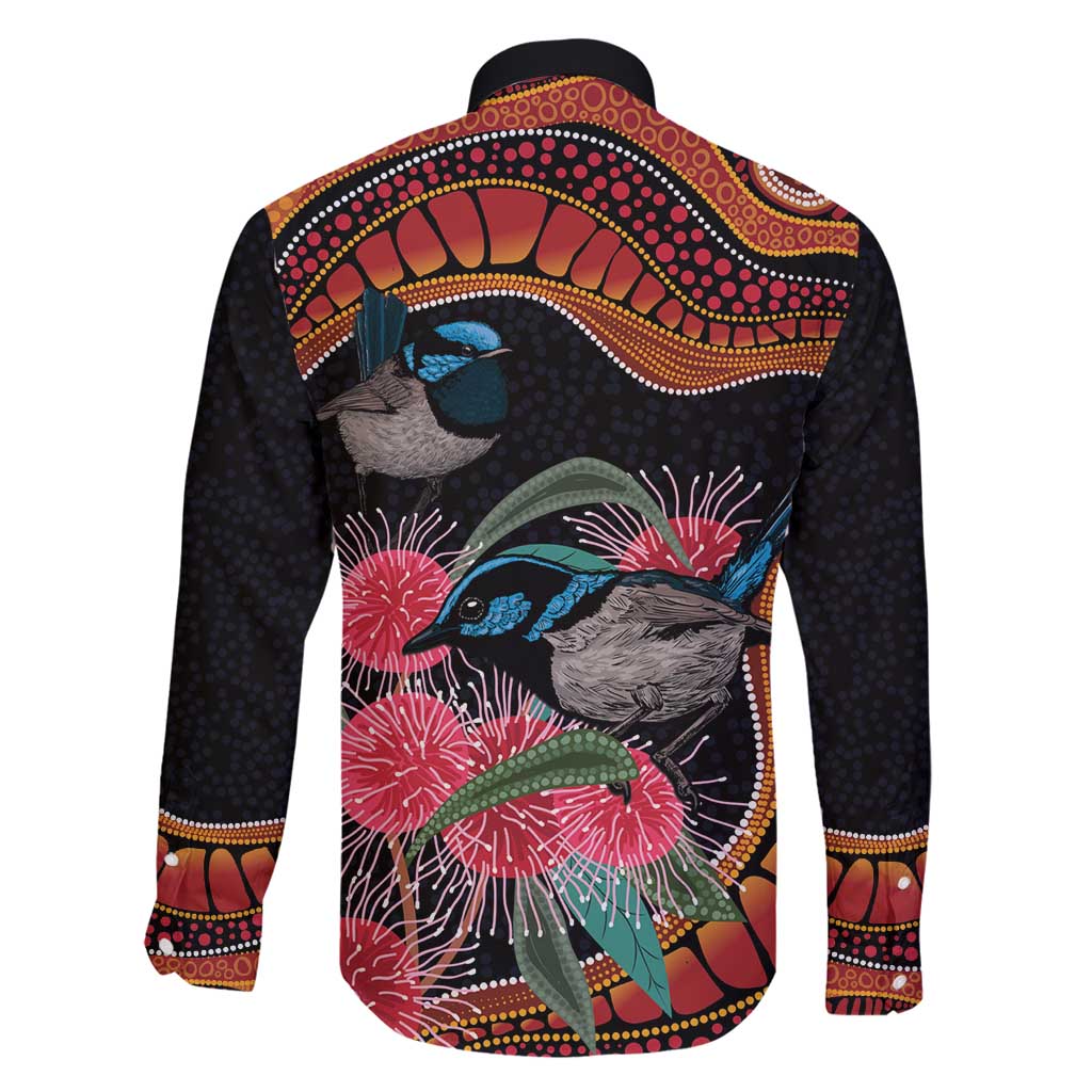 Hakea Flower And Fairy Wren Australia Family Matching Puletasi and Hawaiian Shirt Aboriginal Art