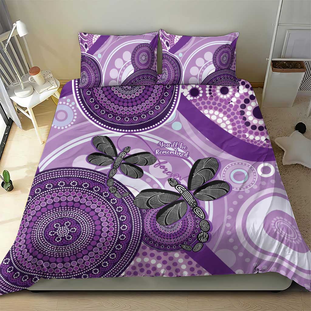 Memorial Australia Bedding Set You Will Be Remembered Aboriginal Art - Vibe Hoodie Shop