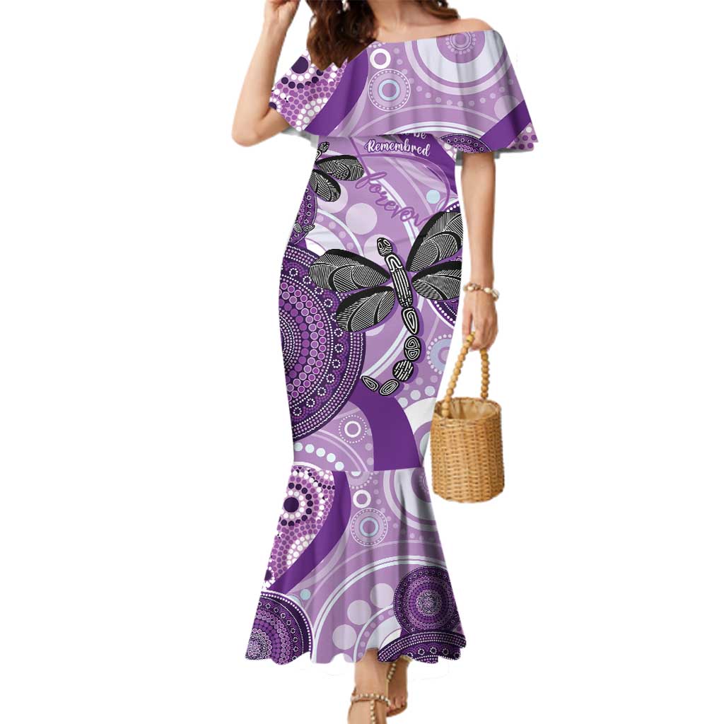 Memorial Australia Family Matching Mermaid Dress and Hawaiian Shirt You Will Be Remembered Aboriginal Art