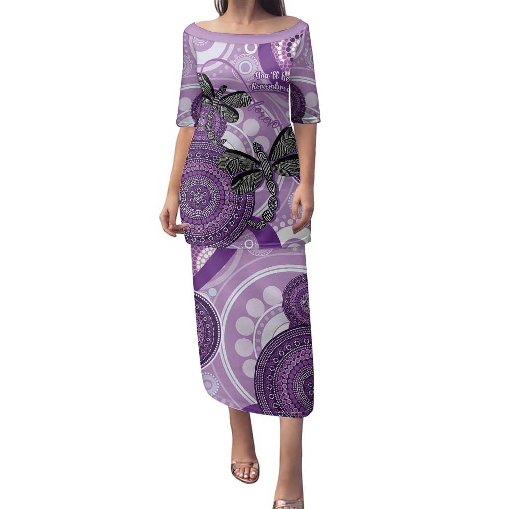 Memorial Australia Family Matching Puletasi and Hawaiian Shirt You Will Be Remembered Aboriginal Art