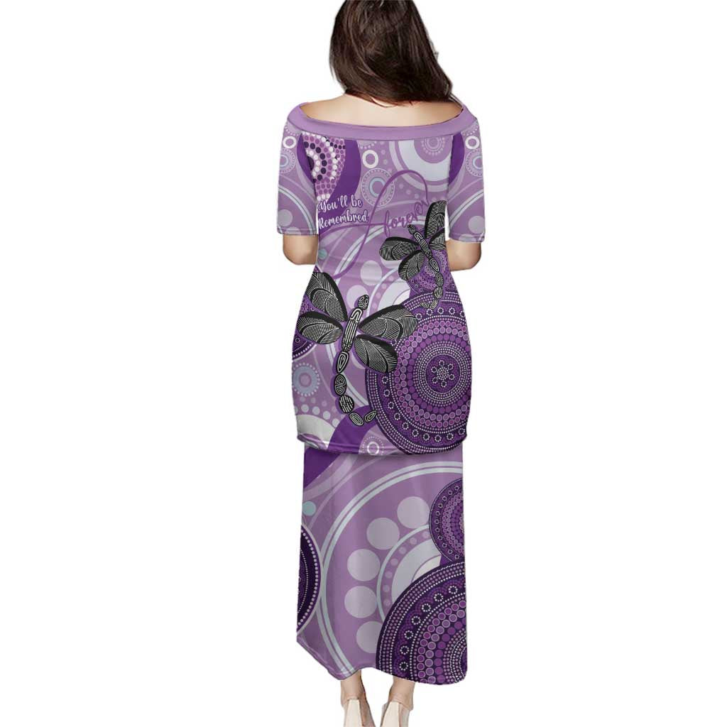 Memorial Australia Family Matching Puletasi and Hawaiian Shirt You Will Be Remembered Aboriginal Art