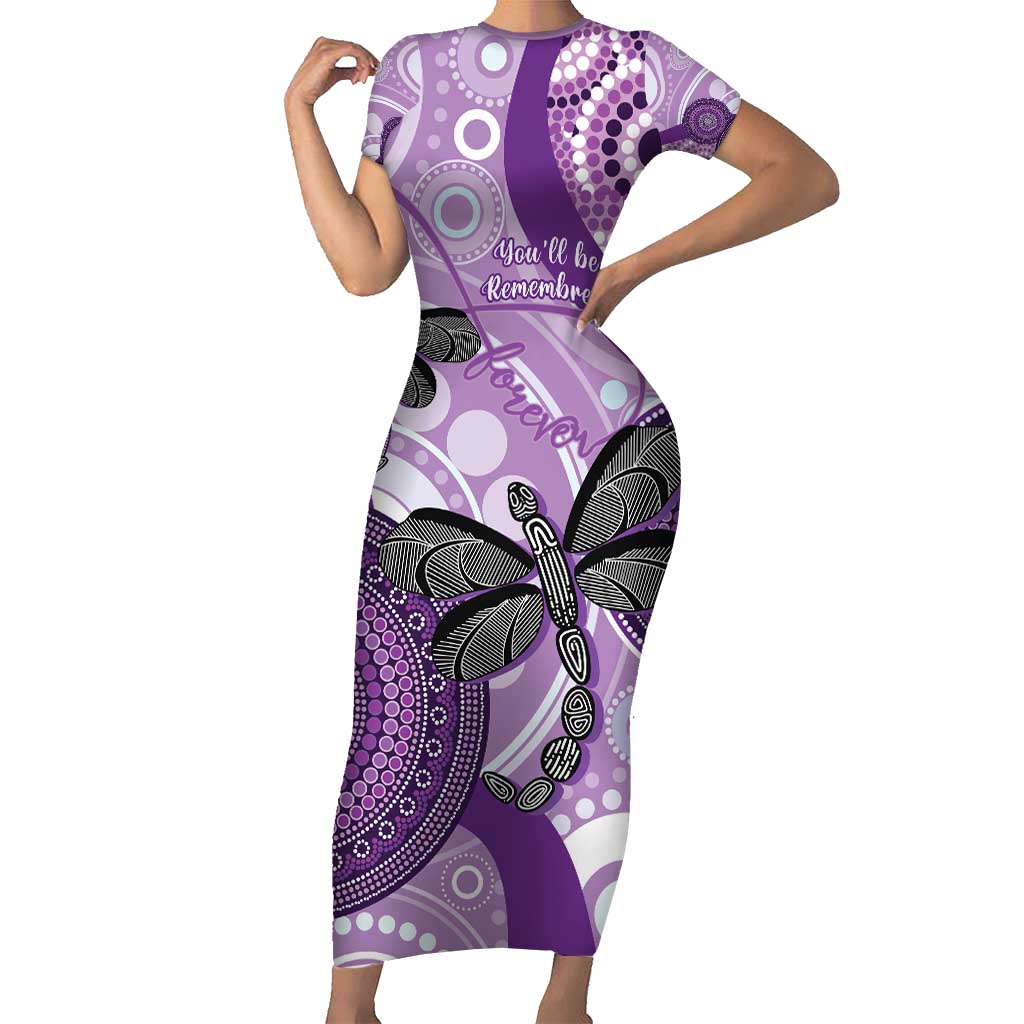 Memorial Australia Family Matching Short Sleeve Bodycon Dress and Hawaiian Shirt You Will Be Remembered Aboriginal Art