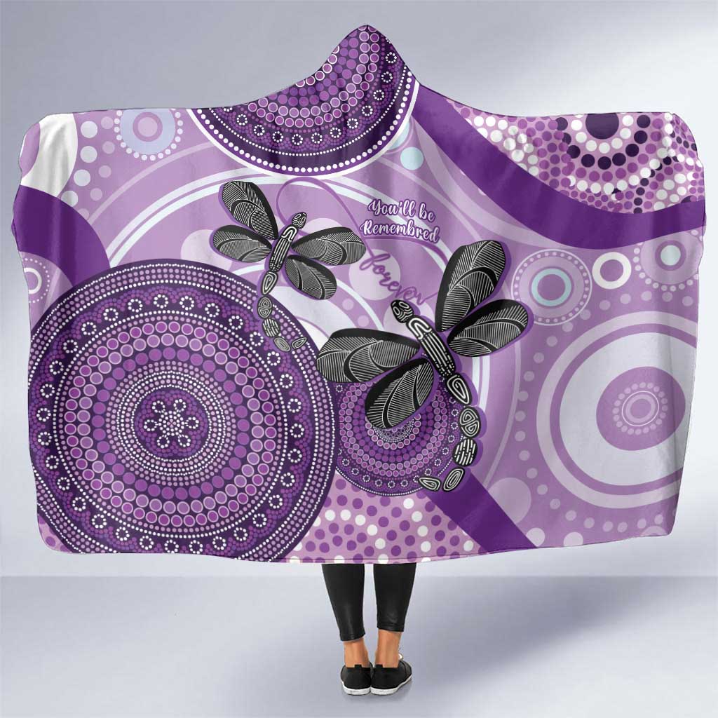 Memorial Australia Hooded Blanket You Will Be Remembered Aboriginal Art