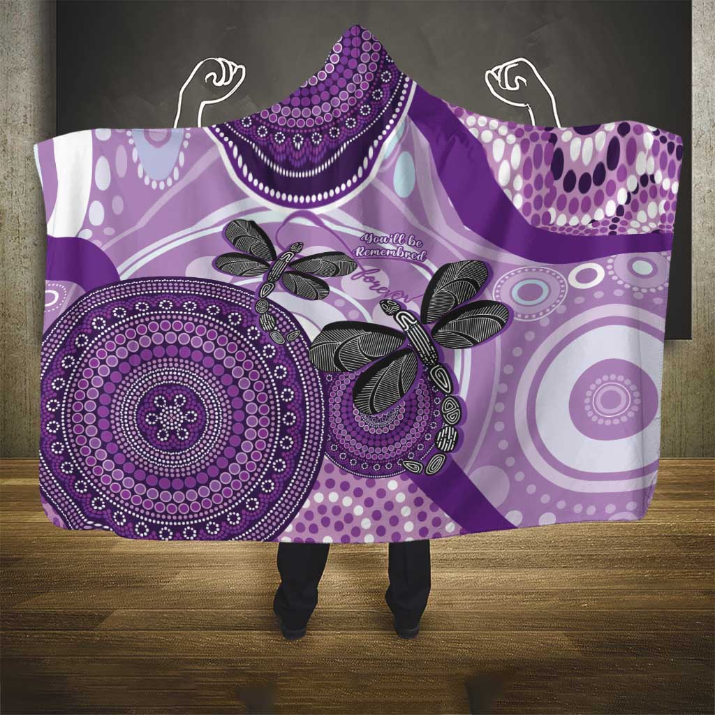 Memorial Australia Hooded Blanket You Will Be Remembered Aboriginal Art