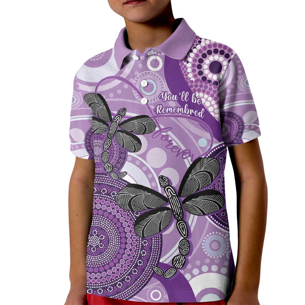 Memorial Australia Kid Polo Shirt You Will Be Remembered Aboriginal Art - Vibe Hoodie Shop
