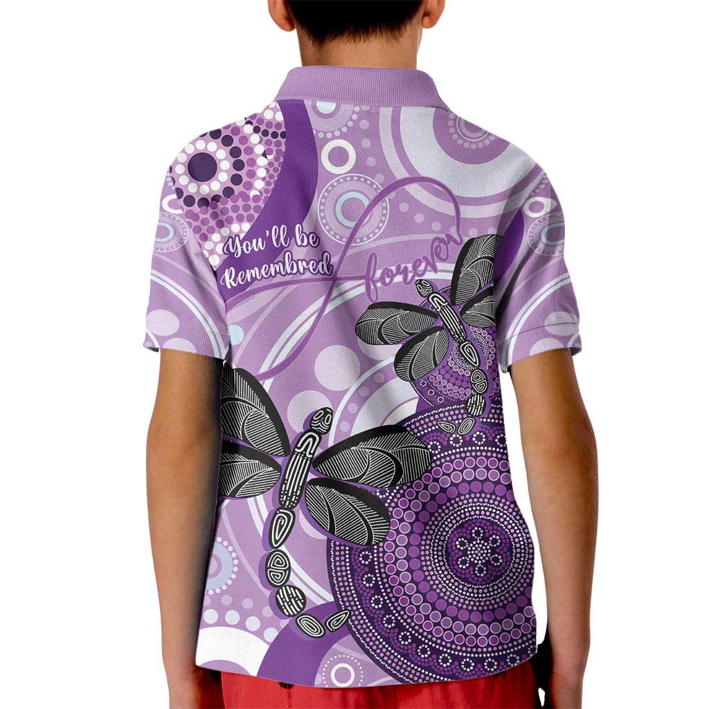 Memorial Australia Kid Polo Shirt You Will Be Remembered Aboriginal Art - Vibe Hoodie Shop