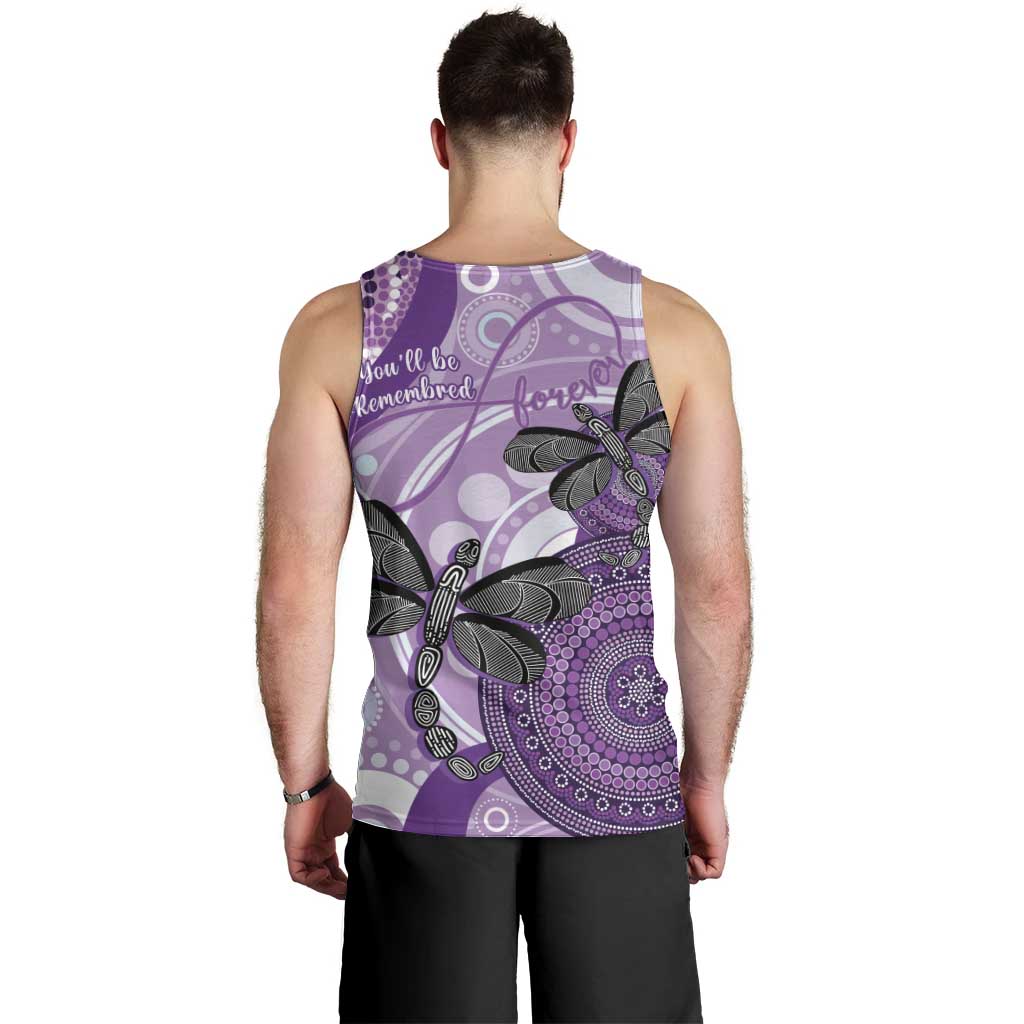 Memorial Australia Men Tank Top You Will Be Remembered Aboriginal Art - Vibe Hoodie Shop