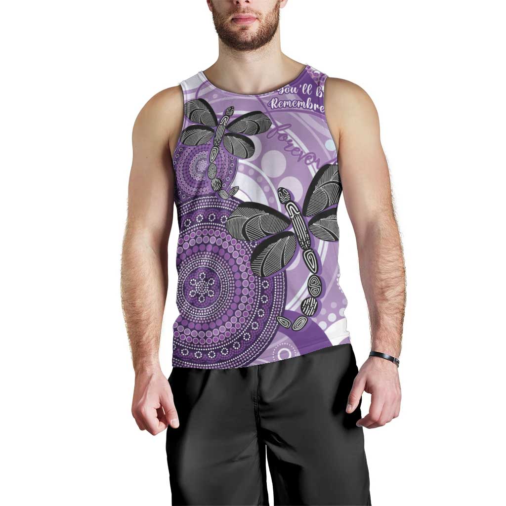 Memorial Australia Men Tank Top You Will Be Remembered Aboriginal Art - Vibe Hoodie Shop