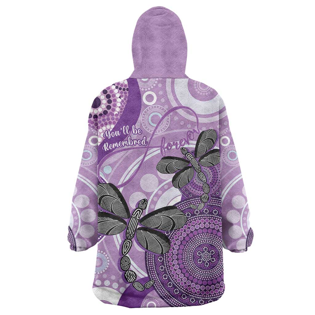 Memorial Australia Wearable Blanket Hoodie You Will Be Remembered Aboriginal Art - Vibe Hoodie Shop