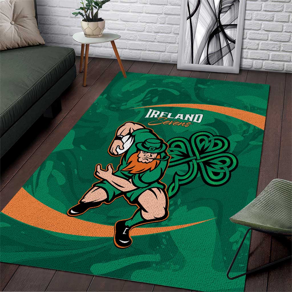 Ireland Rugby Sevens Area Rug Go Champions Irish Shamrock - Vibe Hoodie Shop