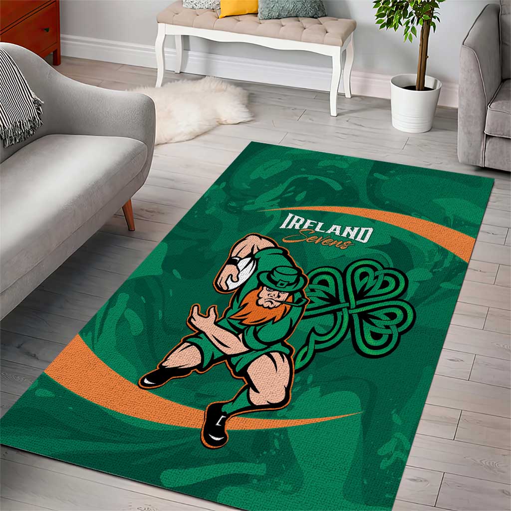 Ireland Rugby Sevens Area Rug Go Champions Irish Shamrock - Vibe Hoodie Shop