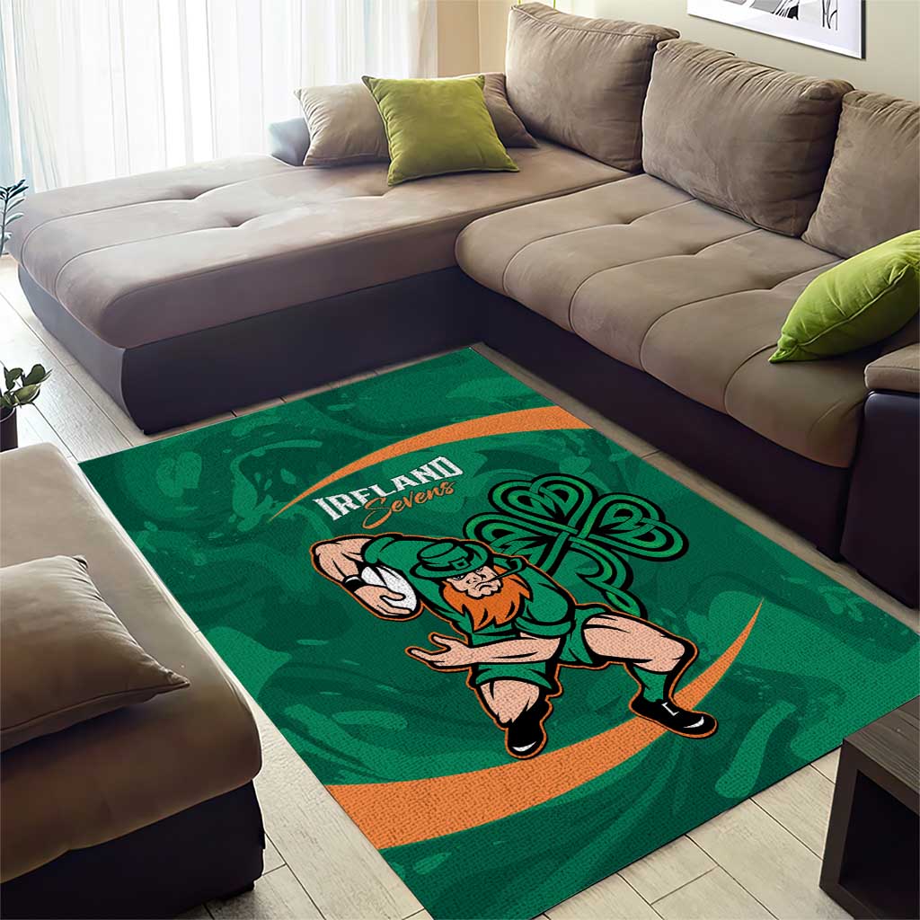 Ireland Rugby Sevens Area Rug Go Champions Irish Shamrock - Vibe Hoodie Shop