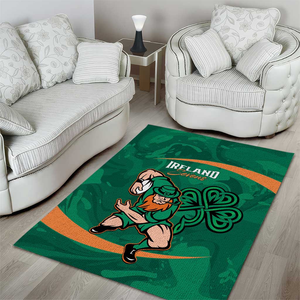 Ireland Rugby Sevens Area Rug Go Champions Irish Shamrock - Vibe Hoodie Shop