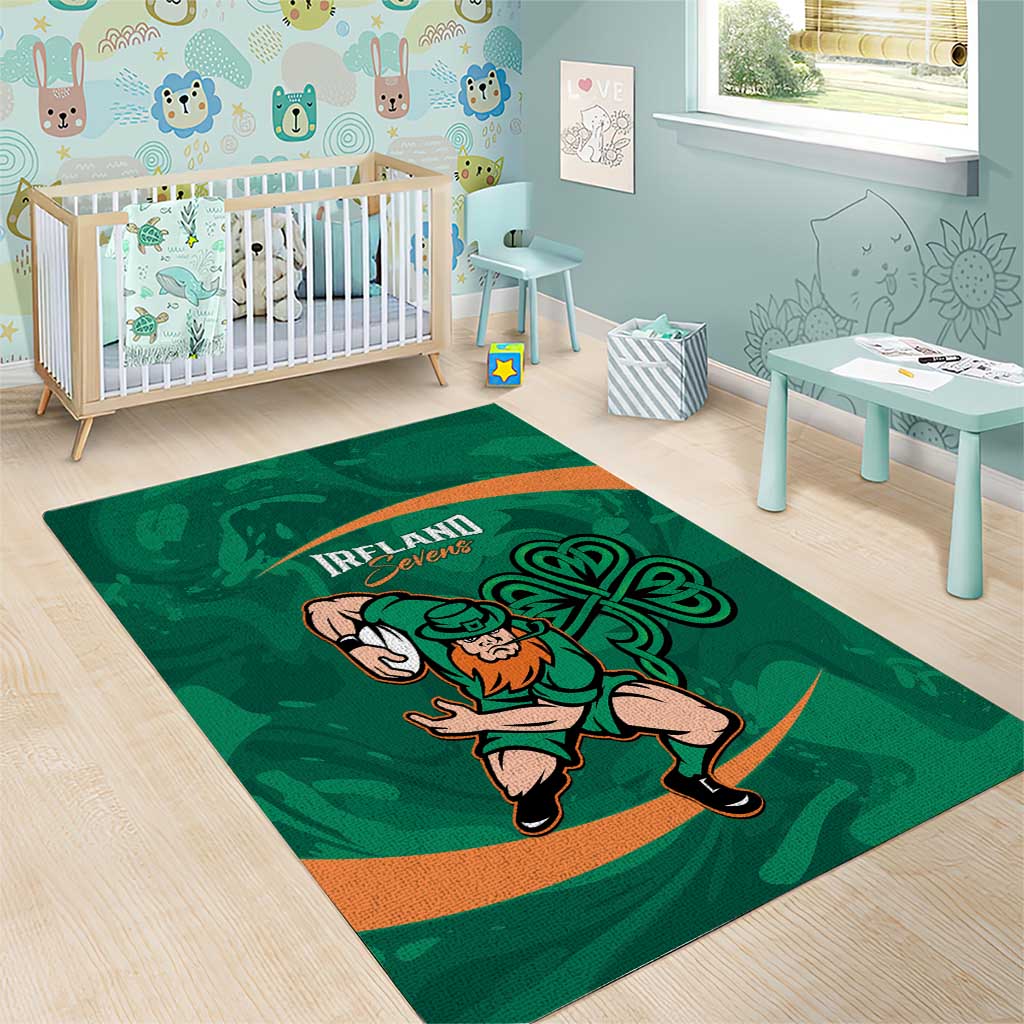 Ireland Rugby Sevens Area Rug Go Champions Irish Shamrock - Vibe Hoodie Shop