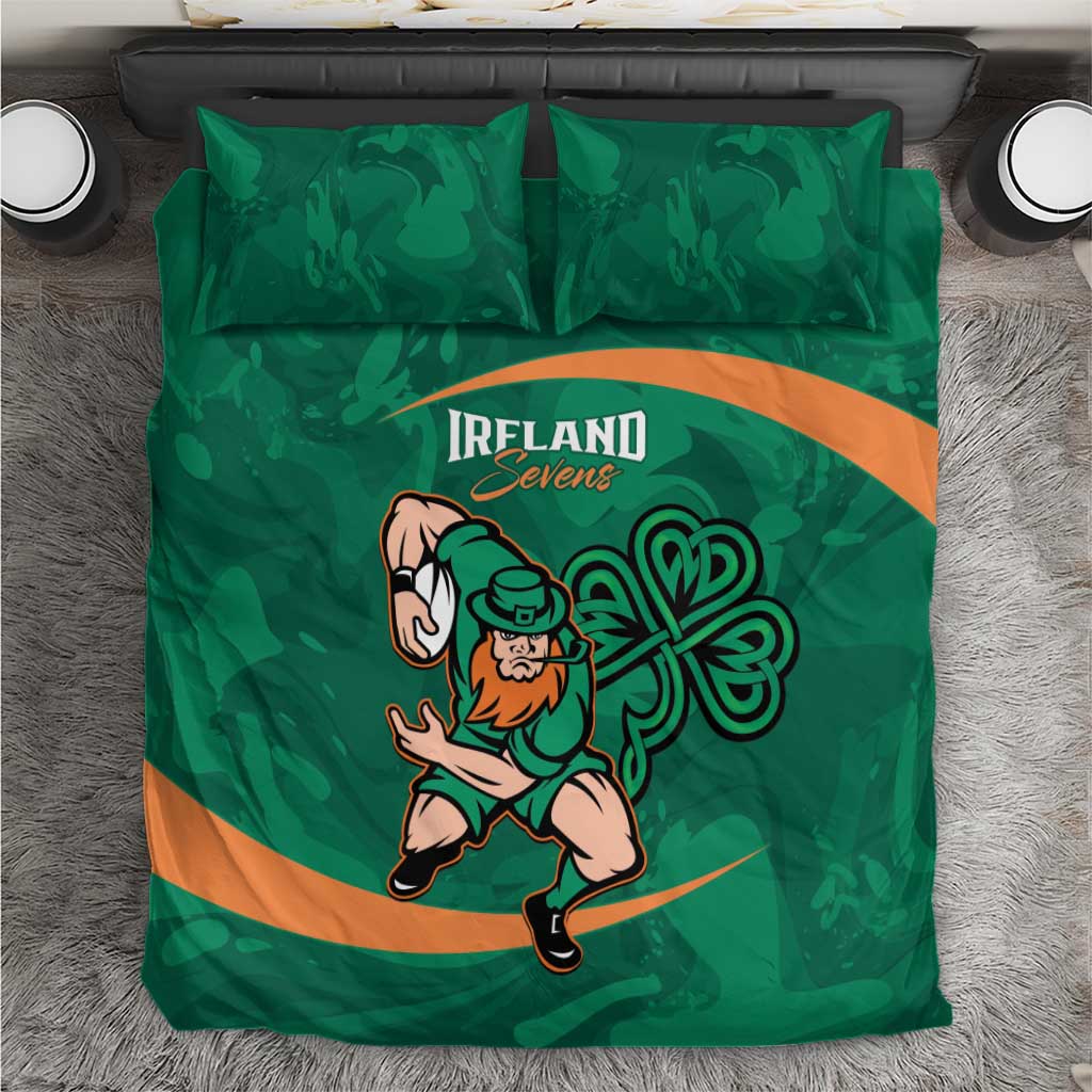 Ireland Rugby Sevens Bedding Set Go Champions Irish Shamrock - Vibe Hoodie Shop