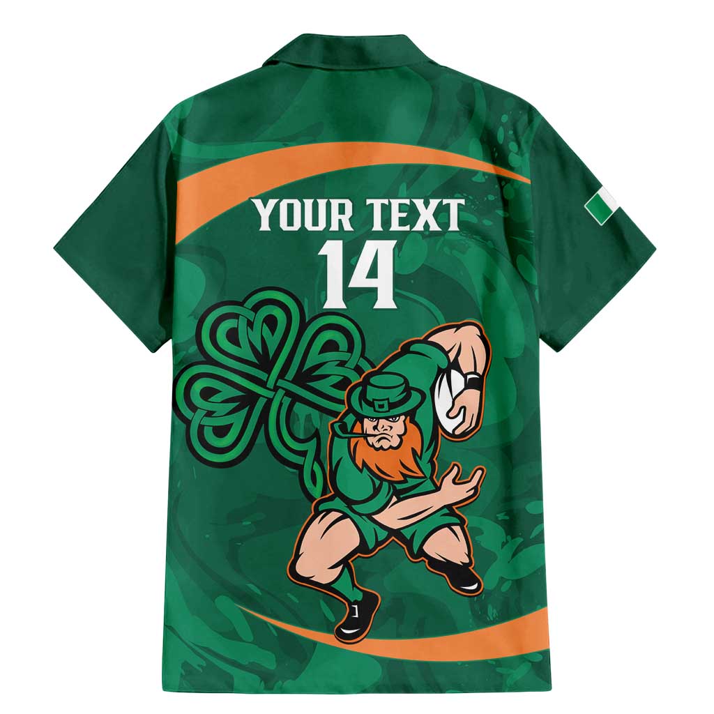 Custom Ireland Rugby Sevens Family Matching Mermaid Dress and Hawaiian Shirt Go Champions Irish Shamrock