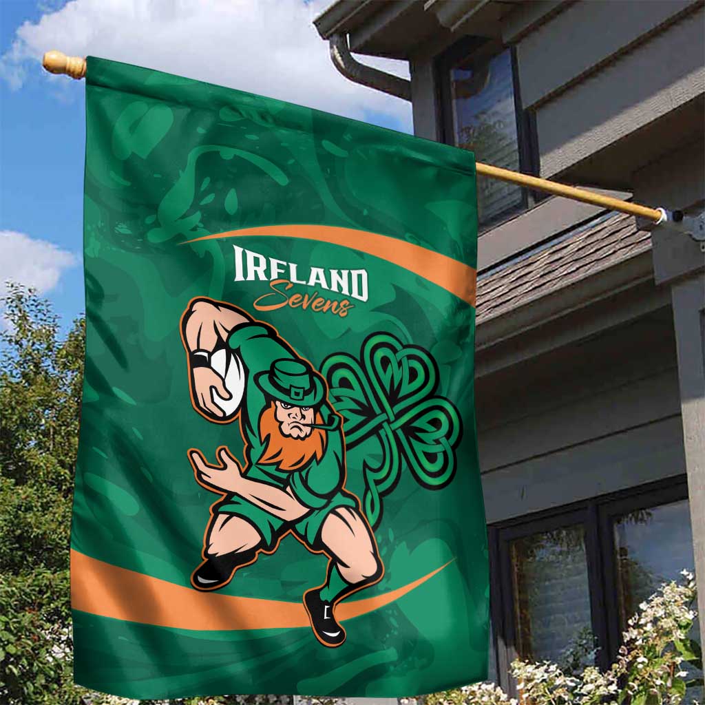Ireland Rugby Sevens Garden Flag Go Champions Irish Shamrock - Vibe Hoodie Shop
