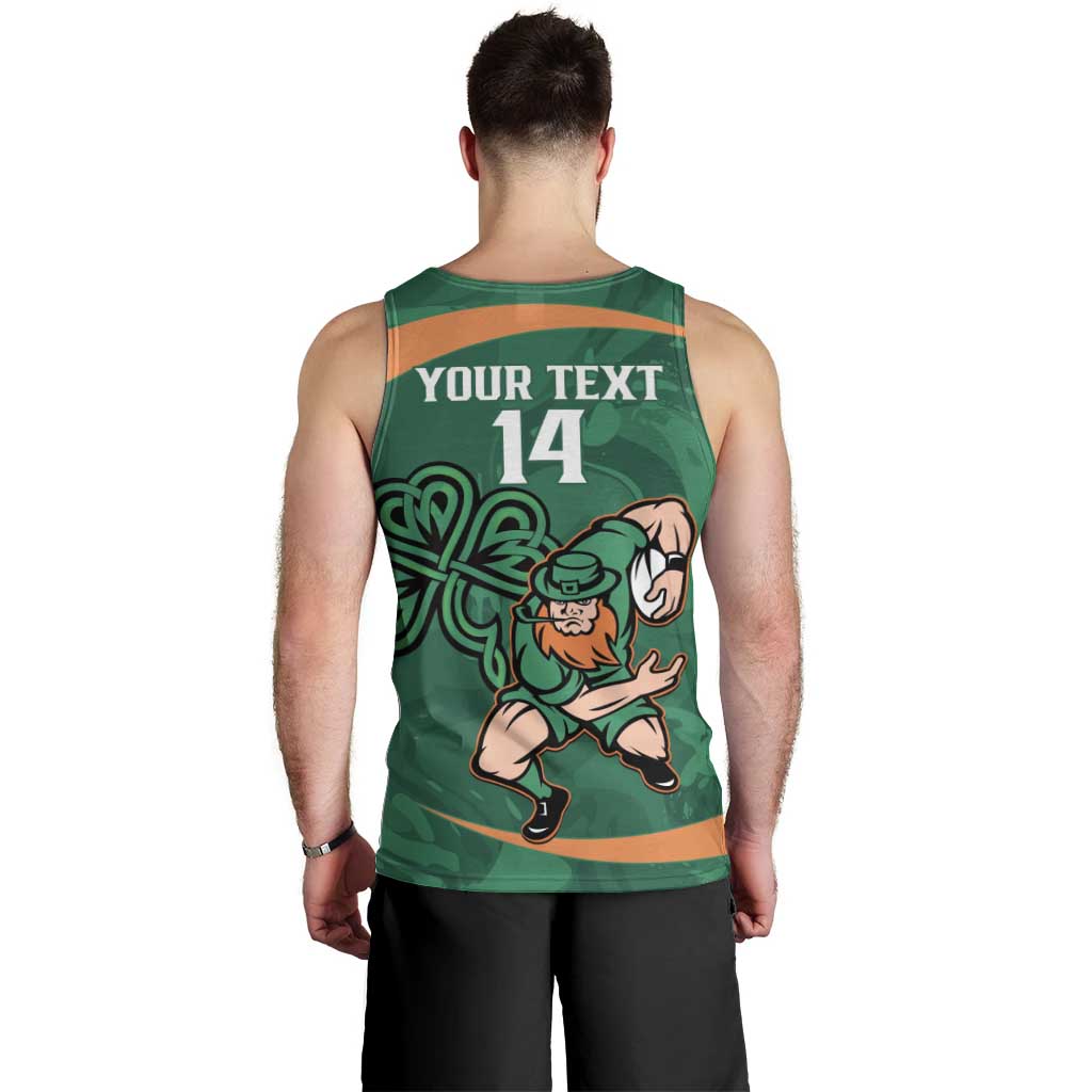 Custom Ireland Rugby Sevens Men Tank Top Go Champions Irish Shamrock - Vibe Hoodie Shop