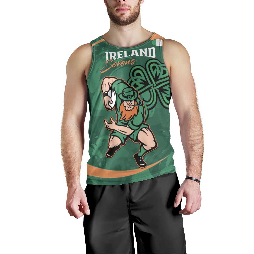 Custom Ireland Rugby Sevens Men Tank Top Go Champions Irish Shamrock - Vibe Hoodie Shop