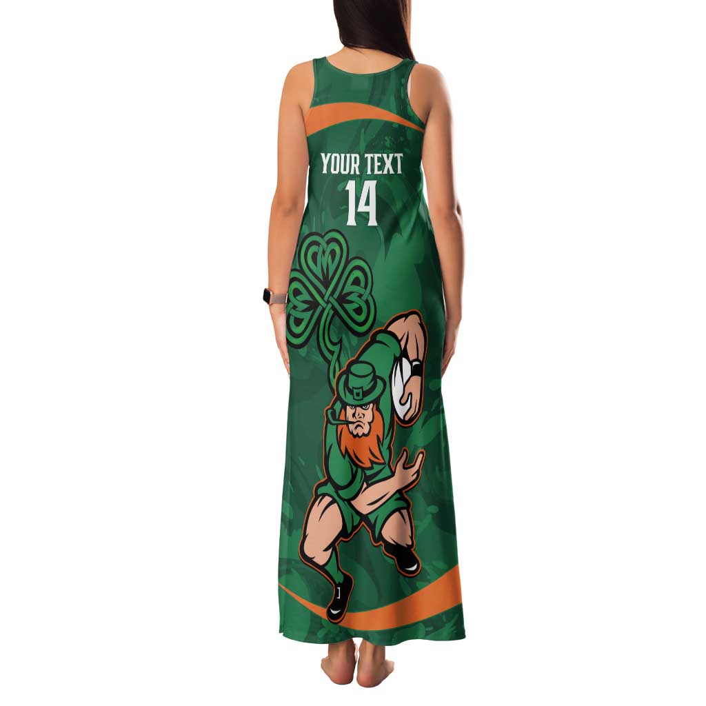 Custom Ireland Rugby Sevens Tank Maxi Dress Go Champions Irish Shamrock