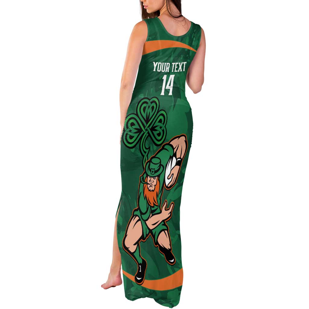 Custom Ireland Rugby Sevens Tank Maxi Dress Go Champions Irish Shamrock