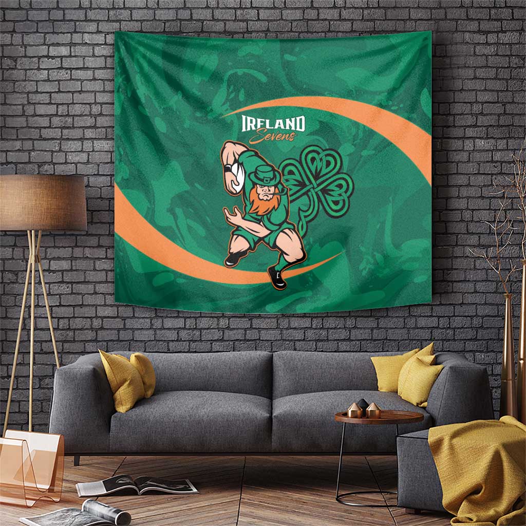 Ireland Rugby Sevens Tapestry Go Champions Irish Shamrock - Vibe Hoodie Shop