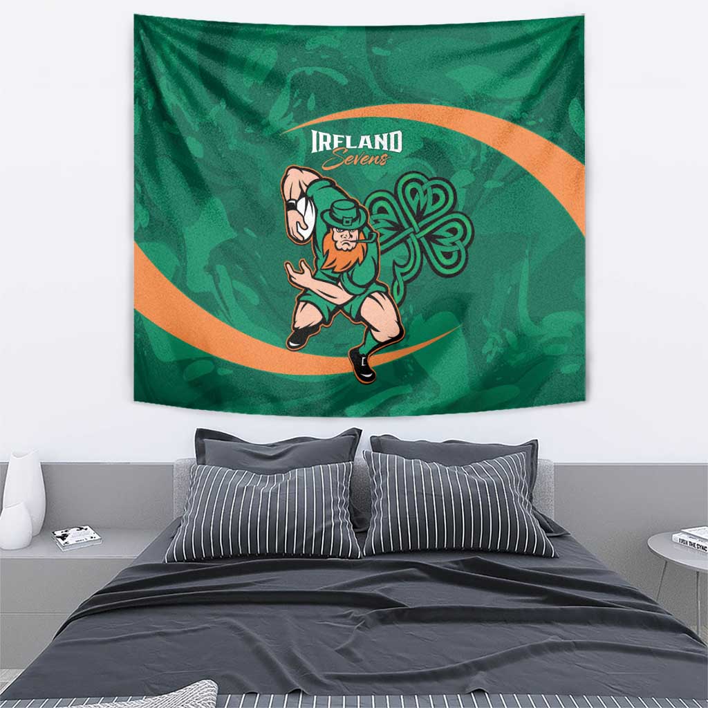 Ireland Rugby Sevens Tapestry Go Champions Irish Shamrock - Vibe Hoodie Shop