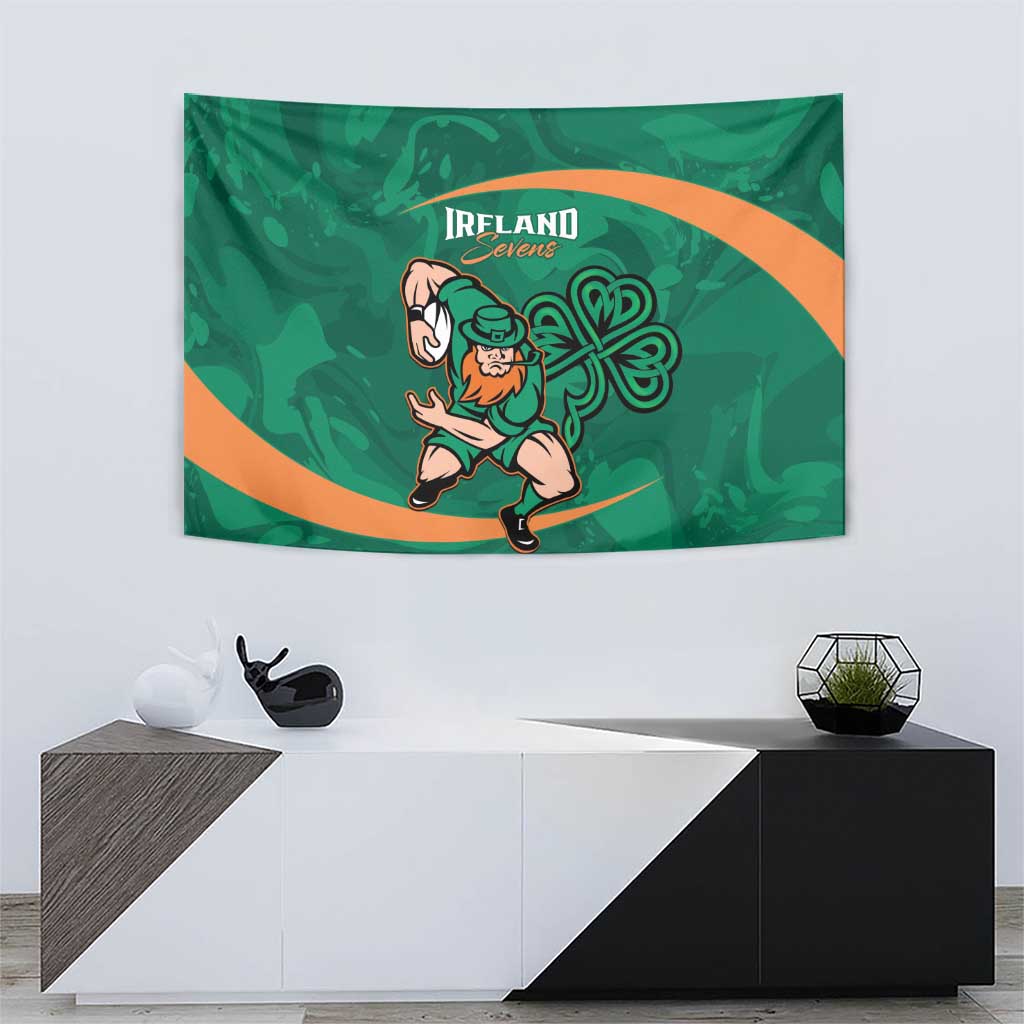 Ireland Rugby Sevens Tapestry Go Champions Irish Shamrock - Vibe Hoodie Shop