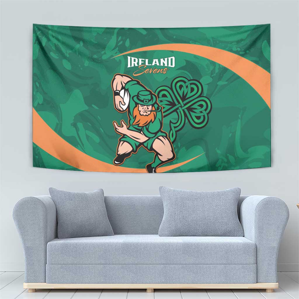 Ireland Rugby Sevens Tapestry Go Champions Irish Shamrock - Vibe Hoodie Shop