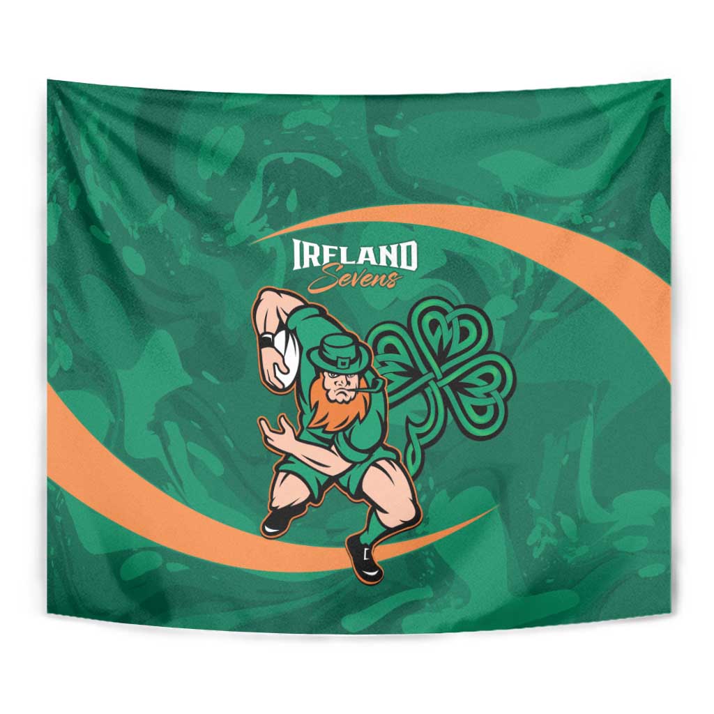 Ireland Rugby Sevens Tapestry Go Champions Irish Shamrock - Vibe Hoodie Shop