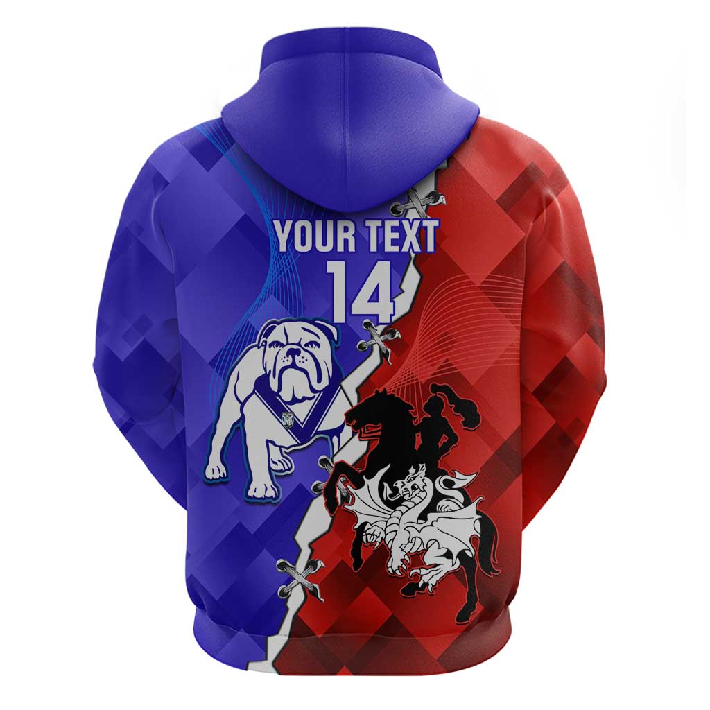 Custom Bulldogs And Dragons Rugby 2025 Hoodie Dynamic Style - Vibe Hoodie Shop