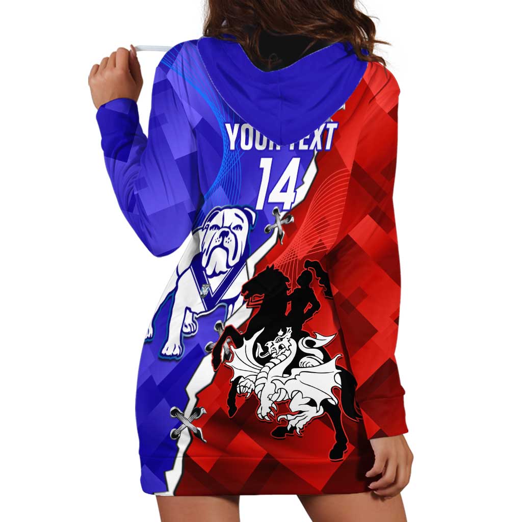 Custom Bulldogs And Dragons Rugby 2025 Hoodie Dress Dynamic Style - Vibe Hoodie Shop