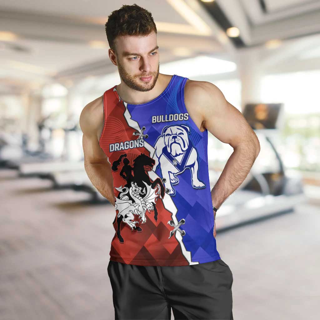 Custom Bulldogs And Dragons Rugby 2025 Men Tank Top Dynamic Style - Vibe Hoodie Shop