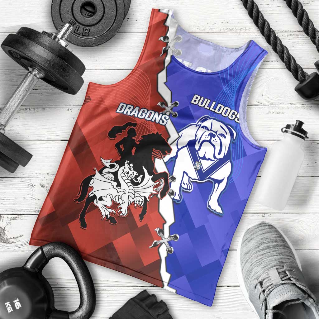 Custom Bulldogs And Dragons Rugby 2025 Men Tank Top Dynamic Style - Vibe Hoodie Shop