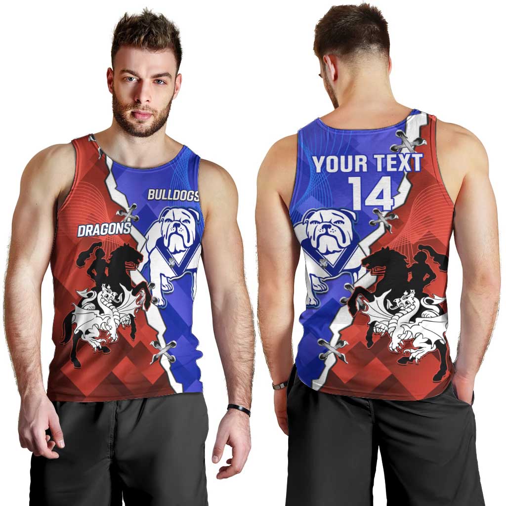 Custom Bulldogs And Dragons Rugby 2025 Men Tank Top Dynamic Style - Vibe Hoodie Shop