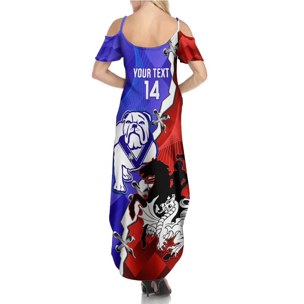 Custom Bulldogs And Dragons Rugby 2025 Summer Maxi Dress Dynamic Style