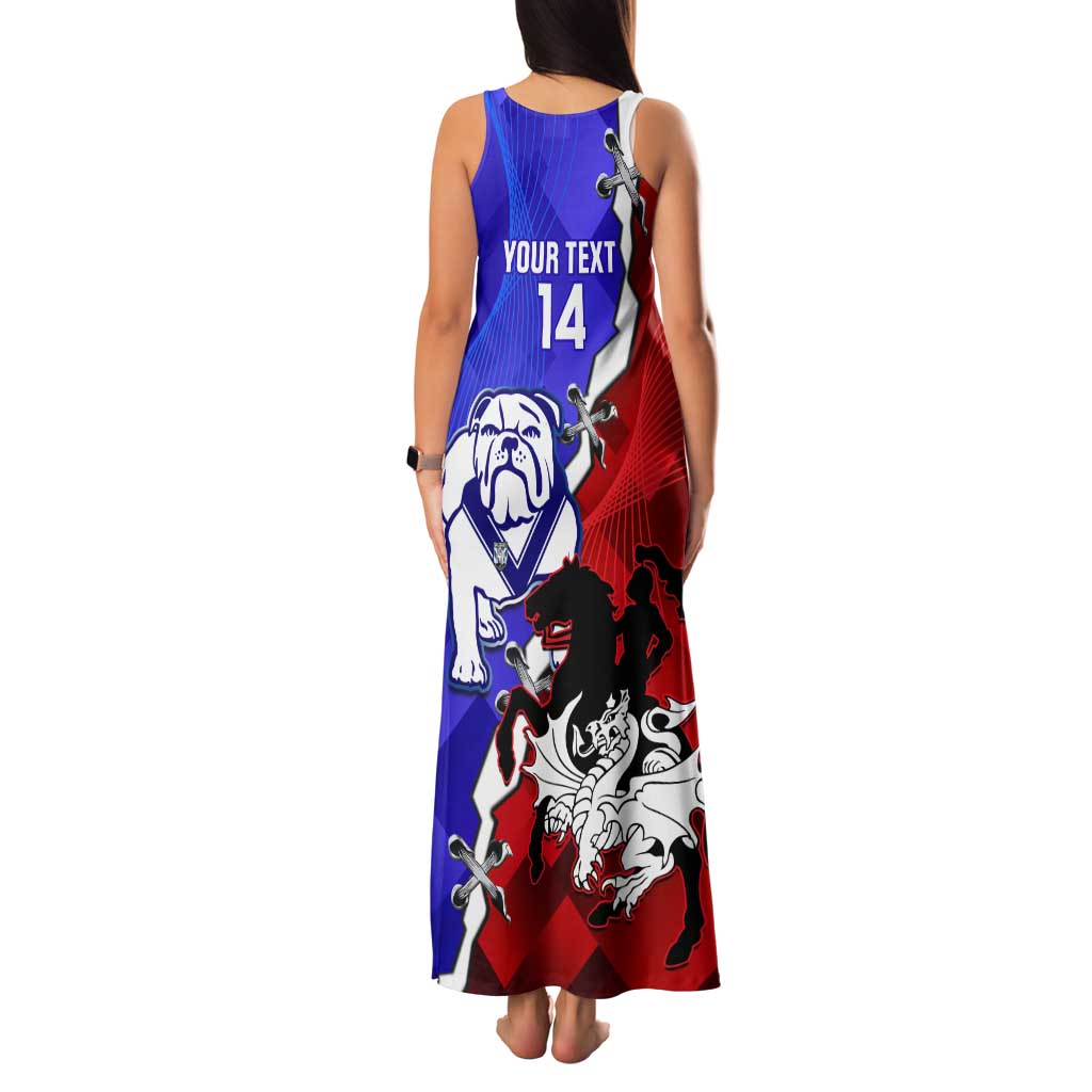 Custom Bulldogs And Dragons Rugby 2025 Tank Maxi Dress Dynamic Style