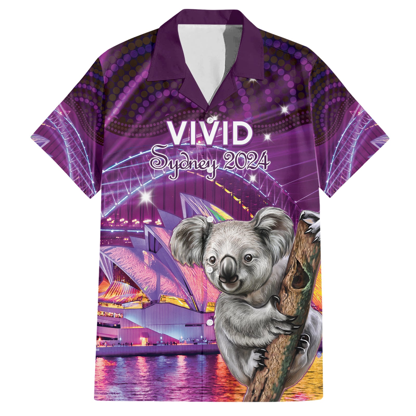 Vivid Sydney Australia Hawaiian Shirt Humanity Aussie Koala Fanciful Light - Vibe Hoodie Shop