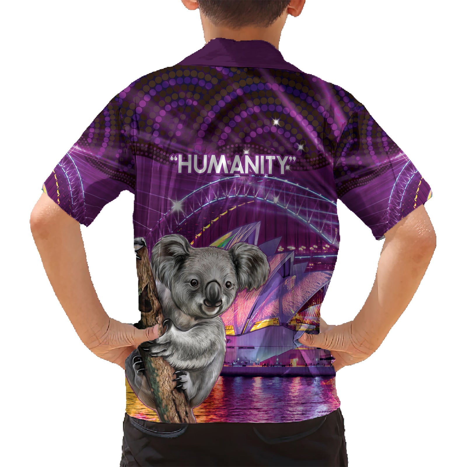 Vivid Sydney Australia Hawaiian Shirt Humanity Aussie Koala Fanciful Light - Vibe Hoodie Shop