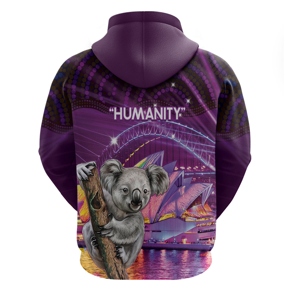 Vivid Sydney Australia Hoodie Humanity Aussie Koala Fanciful Light - Vibe Hoodie Shop