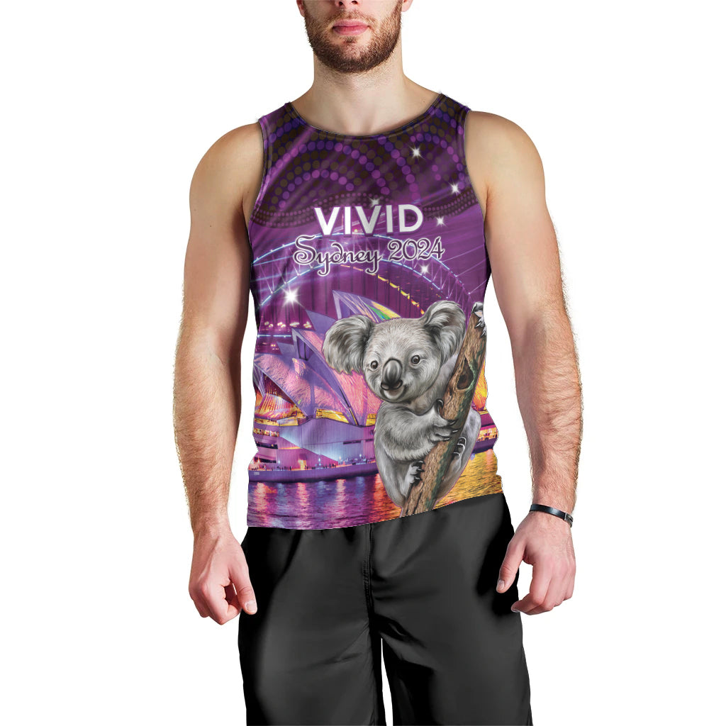 Vivid Sydney Australia Men Tank Top Humanity Aussie Koala Fanciful Light - Vibe Hoodie Shop
