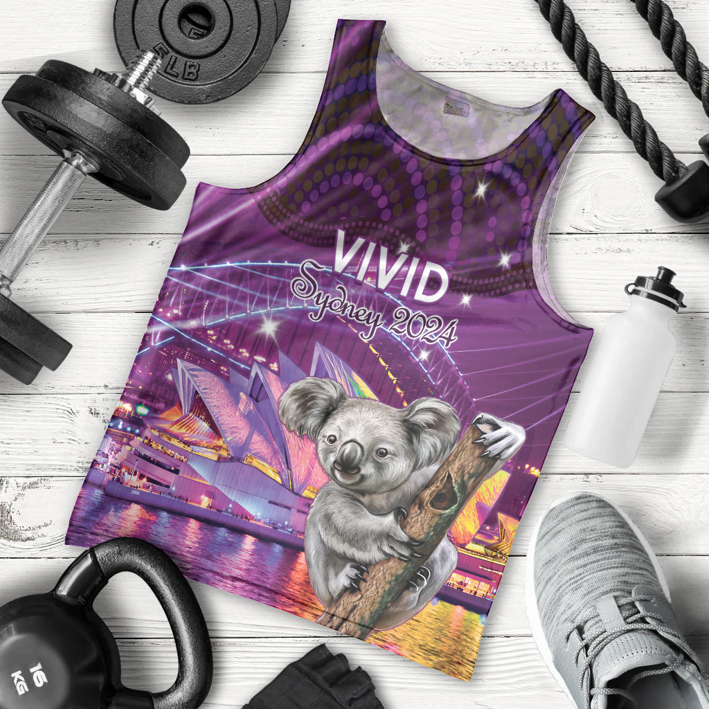 Vivid Sydney Australia Men Tank Top Humanity Aussie Koala Fanciful Light - Vibe Hoodie Shop