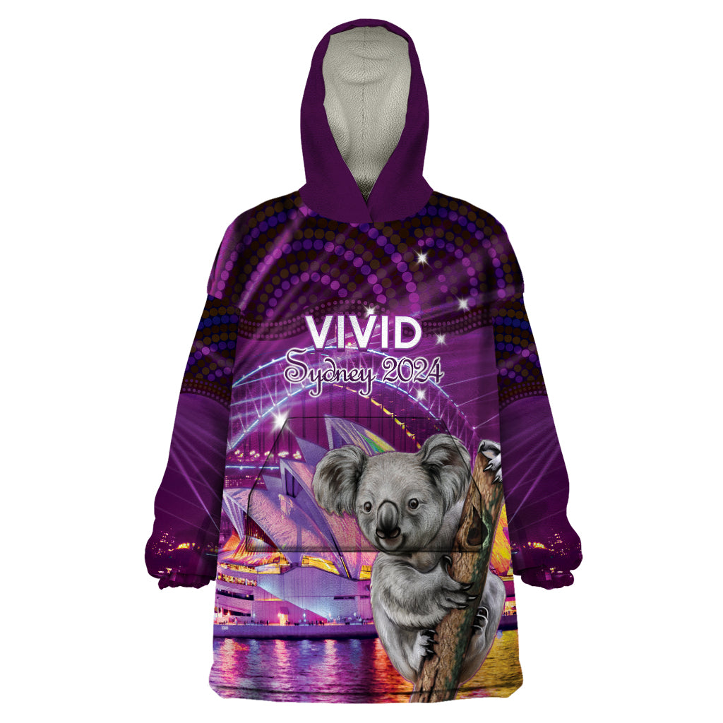 Vivid Sydney Australia Wearable Blanket Hoodie Humanity Aussie Koala Fanciful Light - Vibe Hoodie Shop