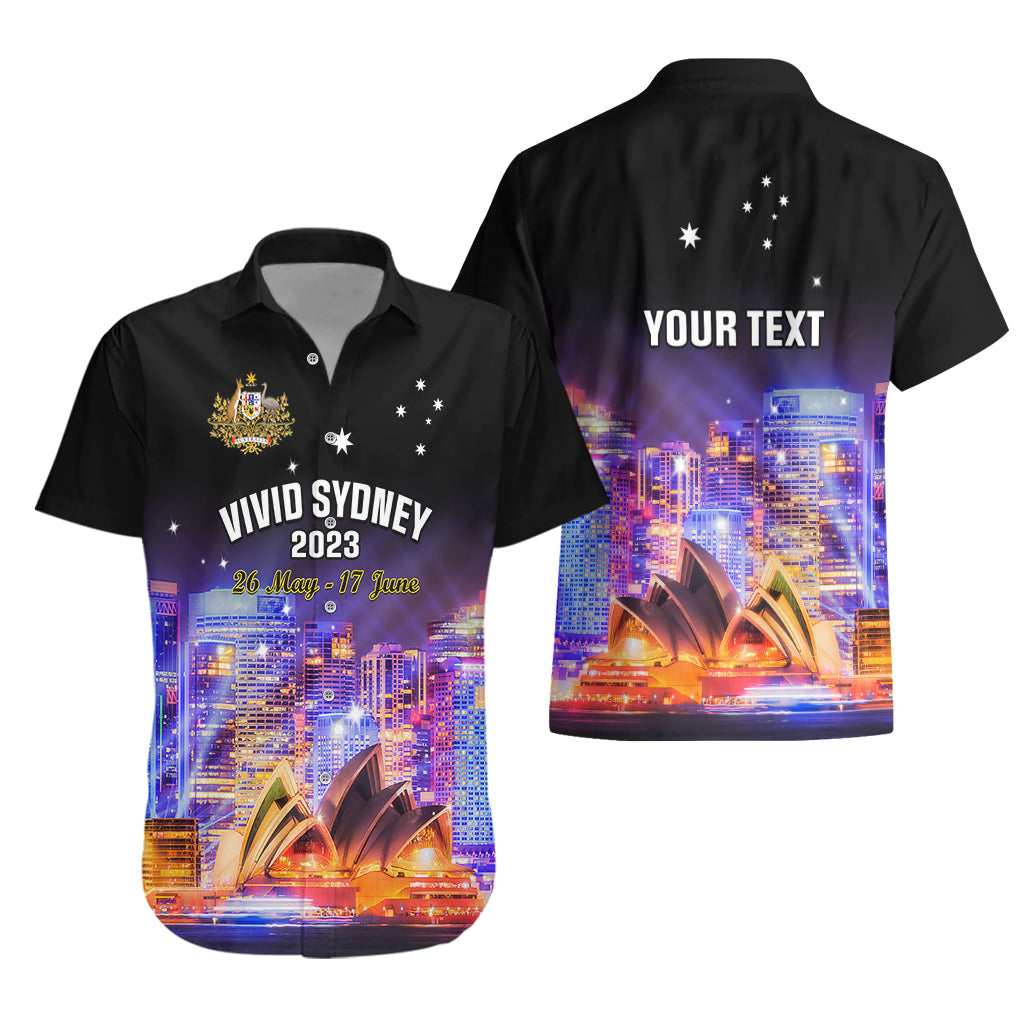 Personalised Australia Vivid Sydney 2023 Hawaiian Shirt Aussie Proud Sydney Opera House - Vibe Hoodie Shop