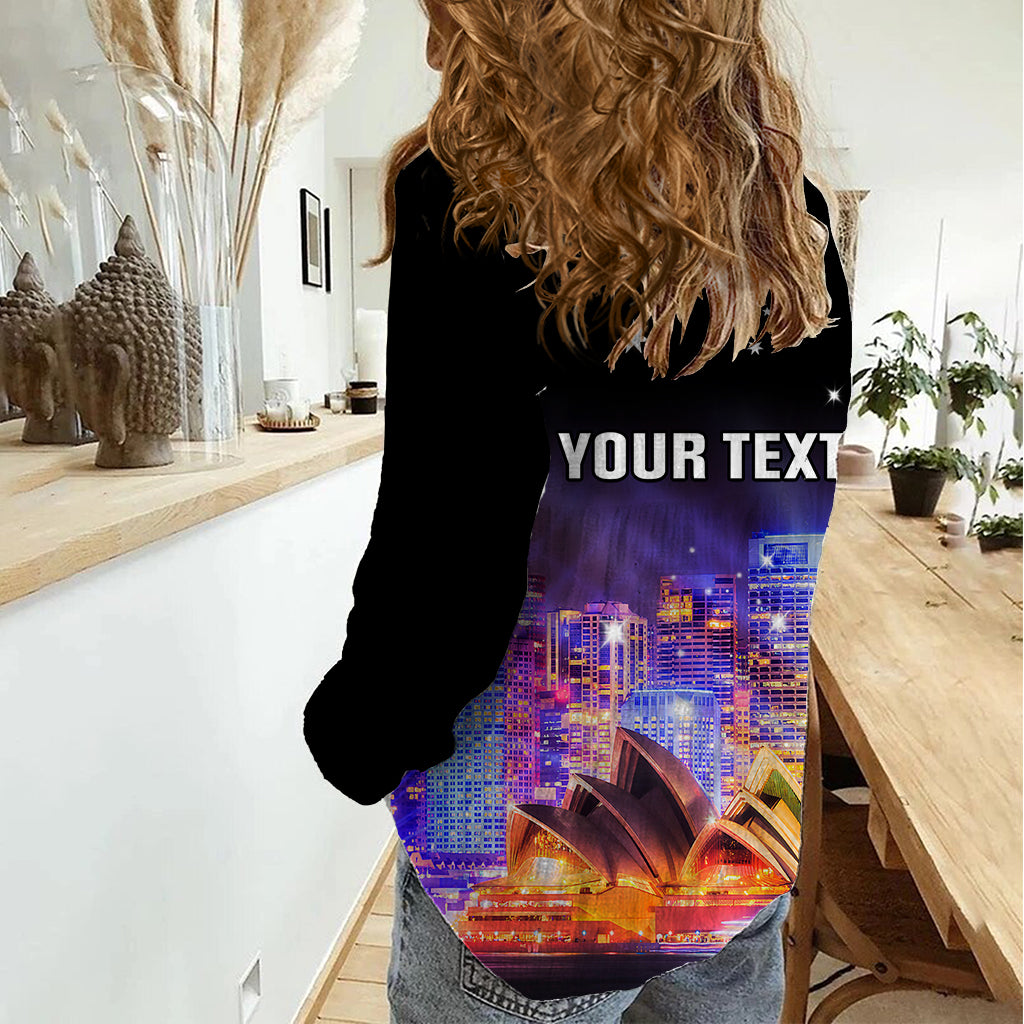 Personalised Australia Vivid Sydney 2023 Women Casual Shirt Aussie Proud Sydney Opera House - Vibe Hoodie Shop