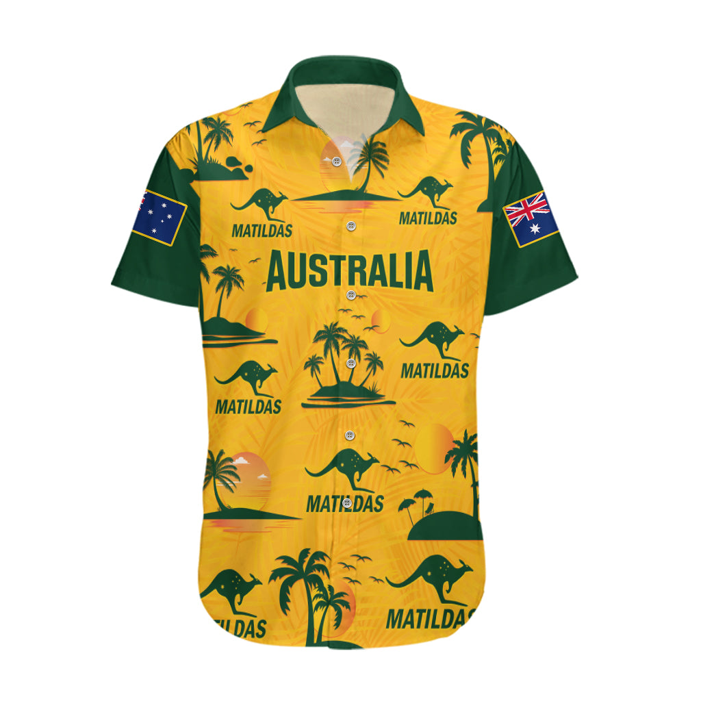 Australia Soccer Hawaiian Shirt Matildas World Cup 2023 Tropical Style - Vibe Hoodie Shop
