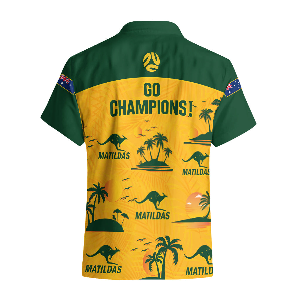Australia Soccer Hawaiian Shirt Matildas World Cup 2023 Tropical Style - Vibe Hoodie Shop